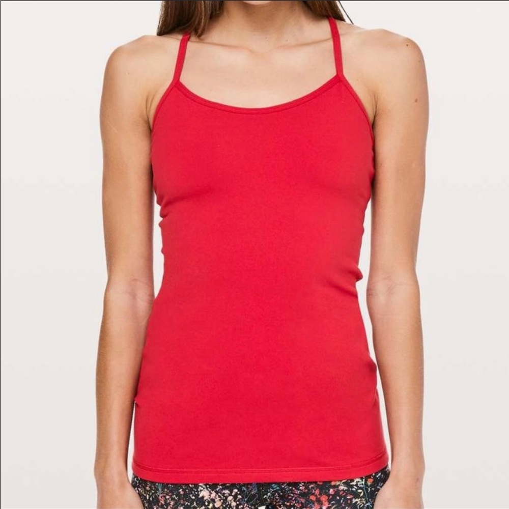 lululemon athletica Red Slim Strappy Tank Top